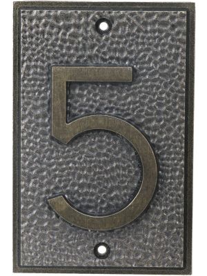House number "5"